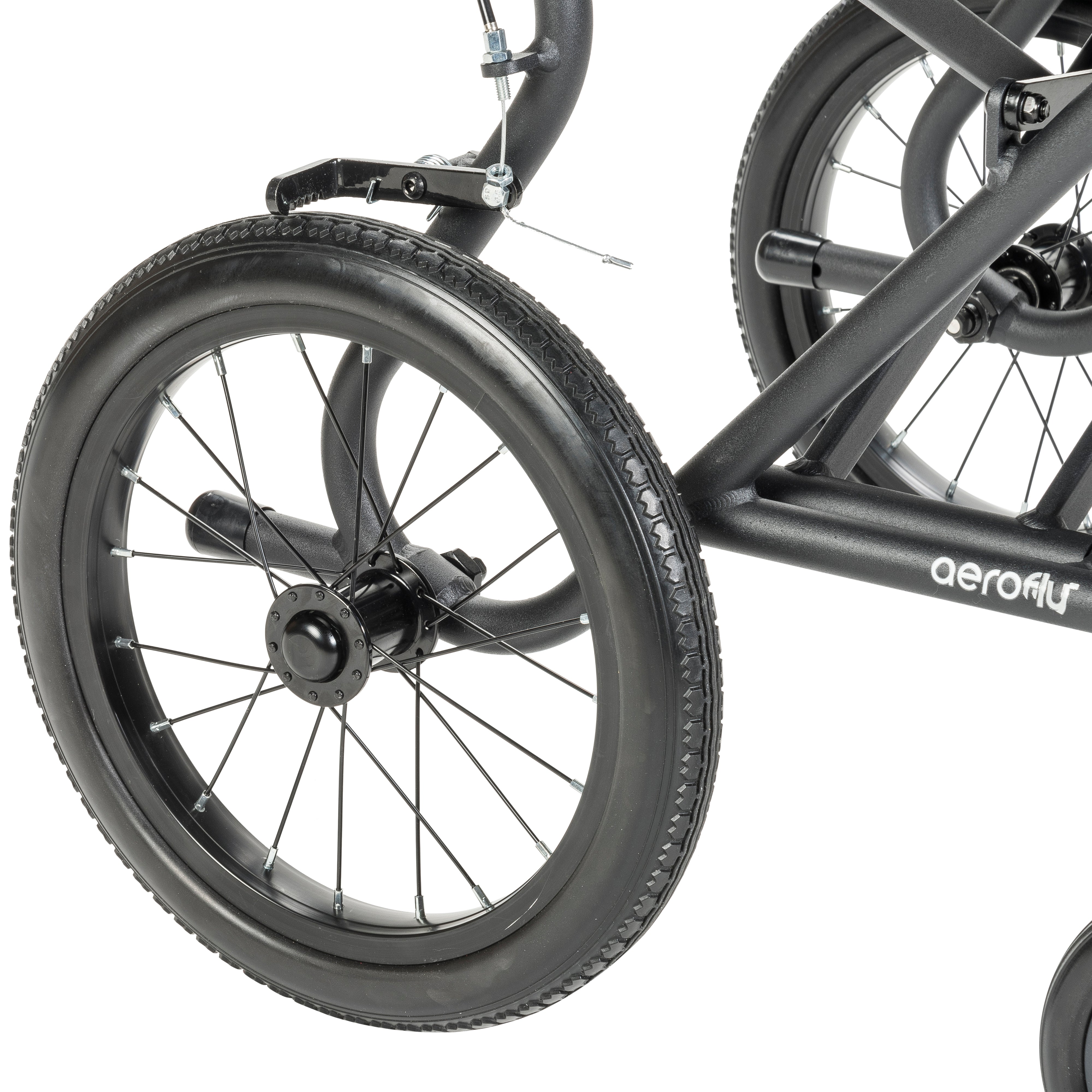 AeroFly transport chair wheel detail